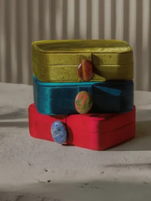Velvet Jewelry Box Travel Case